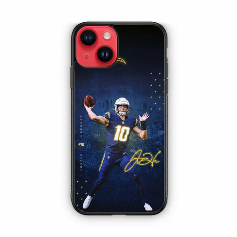 Justin Herbert Los Angeles Chargers 02 iPhone 14 Case