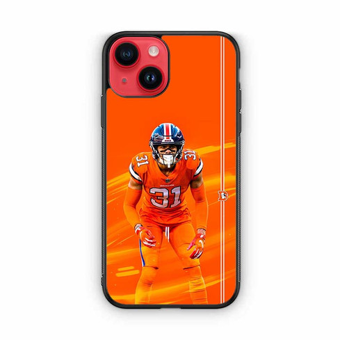 Justin Simmons Denver Broncos 01 iPhone 14 Case