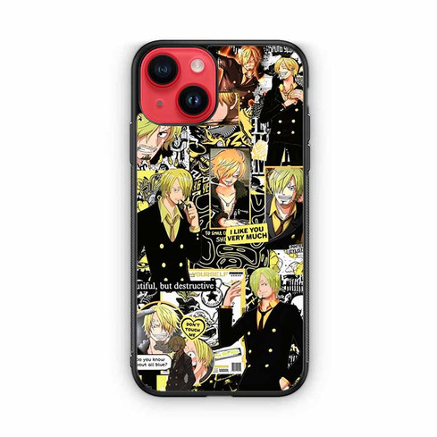 Sanji One Piece Series Collages iPhone 14 Case