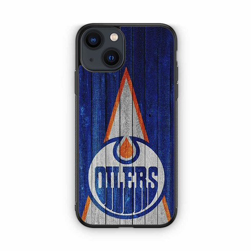 Edmonton Oilers Wooden Pattern iPhone 13 Case