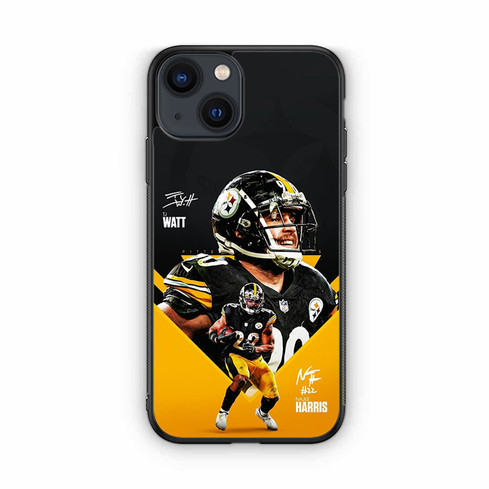Pittsburgh Steelers Najee Harris and TJ Watt iPhone 13 Case