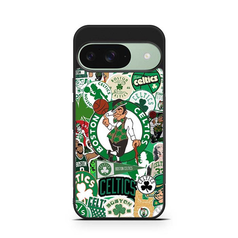 Boston Celtics Collage Google Pixel 9 Case
