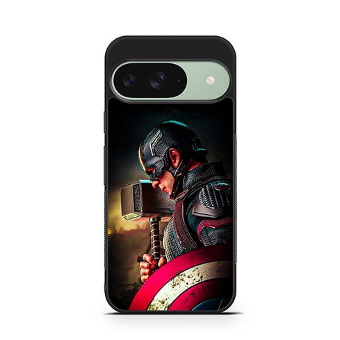 Captain America Wielding Mjolnir Google Pixel 9 Case