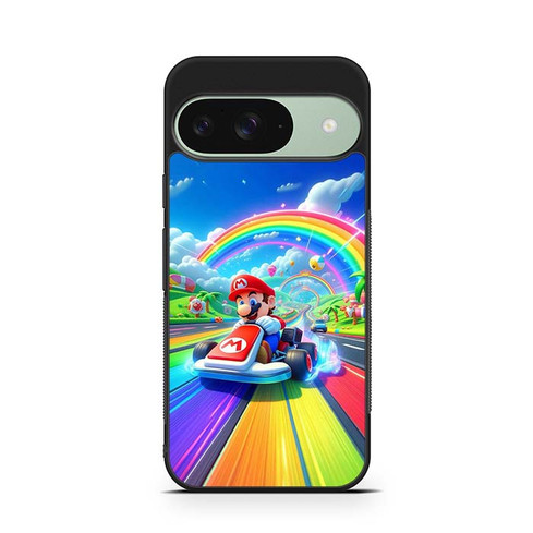 Mario Kart Raibow Trail Google Pixel 9 Case