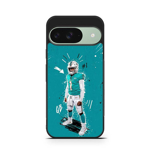 Tua Tagovailoa Miami Dolphins 02 Google Pixel 9 Case