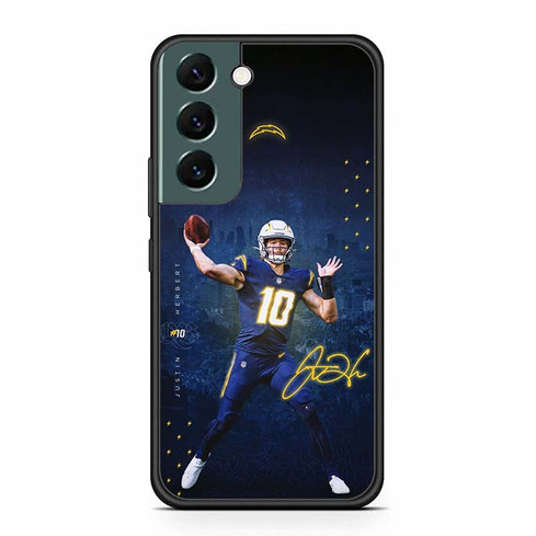 Justin Herbert Los Angeles Chargers 02 Samsung Galaxy S22 Case