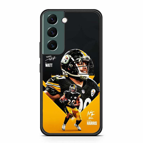 Pittsburgh Steelers Najee Harris and TJ Watt Samsung Galaxy S22 Case