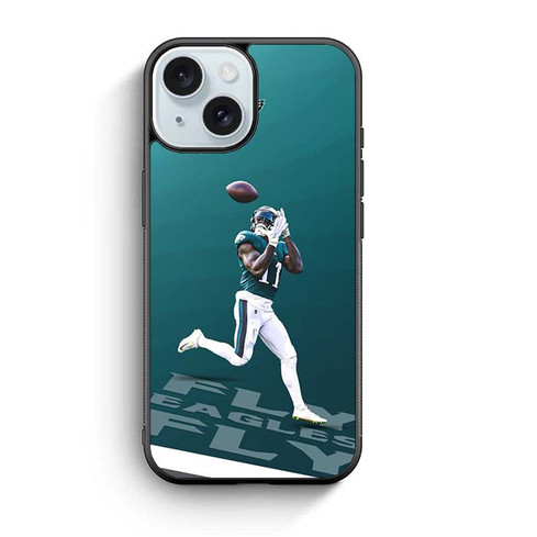 AJ Brown Philadelphia Eagles 01 iPhone 15 Case