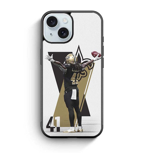 Alvin Kamara New Orleans Saints 01 iPhone 15 Case