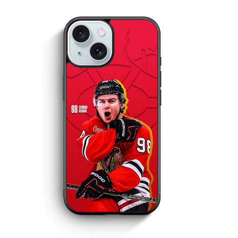 Connor Bedard Chicago Blackhawks iPhone 15 Case
