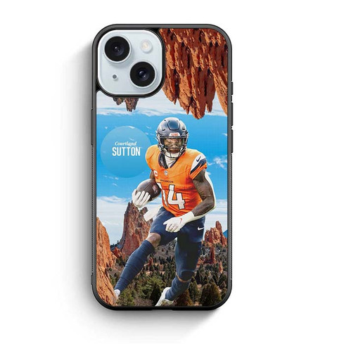 Courtland Sutton Denver Broncos 04 iPhone 15 Case
