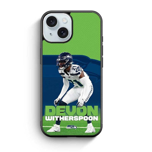Devon Witherspoon Seattle Seahawks 04 iPhone 15 Case