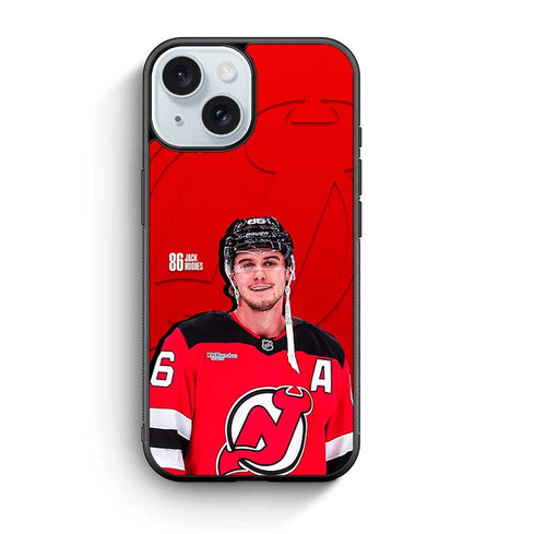 Jack Hughes New Jersey Devils iPhone 15 Case