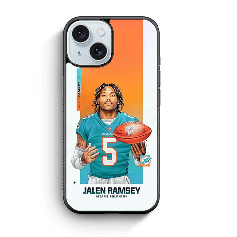 Jalen Ramsey Miami Dolphins 02 iPhone 15 Case