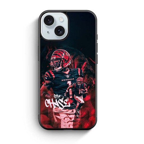 Jamarr Chase Cincinnati Bengals 01 iPhone 15 Case