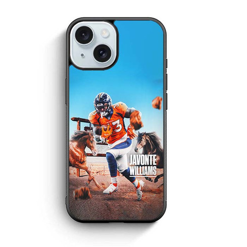Javonte Williams Denver Broncos 01 iPhone 15 Case