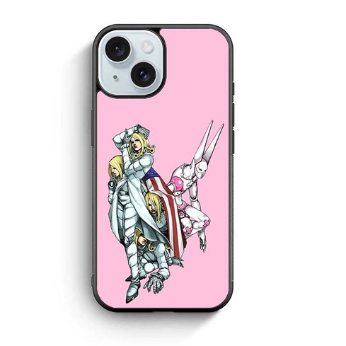 JoJos Bizarre Adventure Part 7 Steel Ball Run D4C iPhone 15 Case