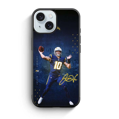 Justin Herbert Los Angeles Chargers 02 iPhone 15 Case