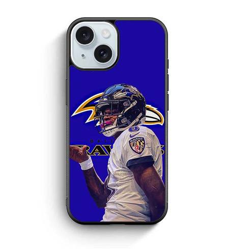 Lamar Jackson Baltimore Ravens 07 iPhone 15 Case