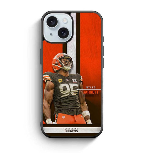 Myles Garrett Cleveland Browns 05 iPhone 15 Case