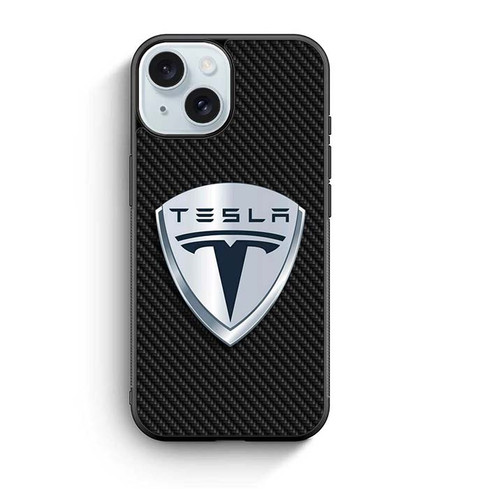 Tesla Carbon Shield iPhone 15 Case