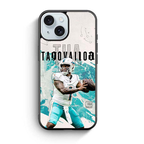 Tua Tagovailoa Miami Dolphins 04 iPhone 15 Case
