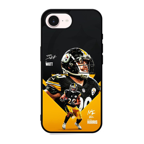 Pittsburgh Steelers Najee Harris and TJ Watt iPhone 17e Case