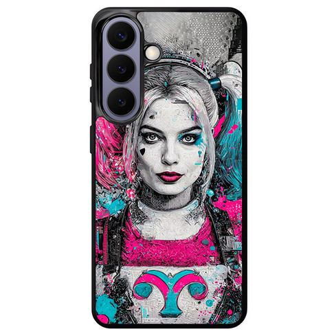 Harley Quinn Neon Mayhem Art Samsung Galaxy S26+ Case