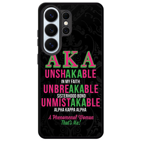 Alpha Kappa Alpha AKA Unbreakable Samsung Galaxy S26 Ultra Case