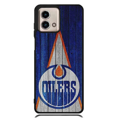 Edmonton Oilers Wooden Pattern Moto G Stylus 2023 Case