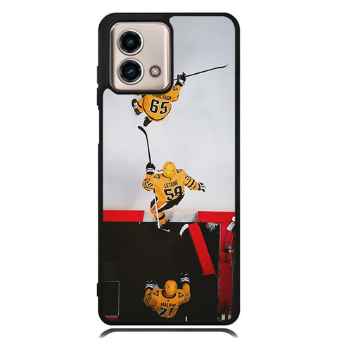 Malkin Letang and Karlsson Pittsburgh Penguins Moto G Stylus 2023 Case