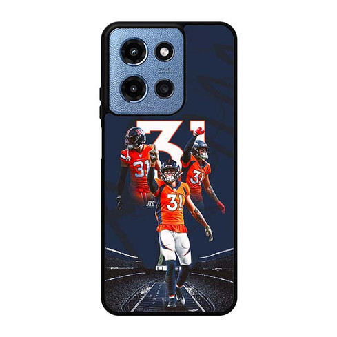 Justin Simmons Denver Broncos 04 Motorola Moto G 5G 2025 Case