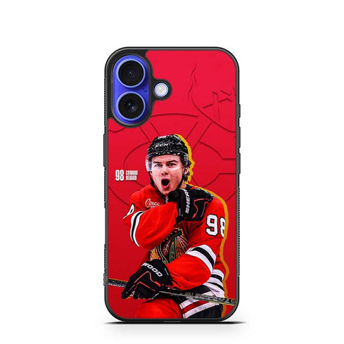Connor Bedard Chicago Blackhawks iPhone 16 Case