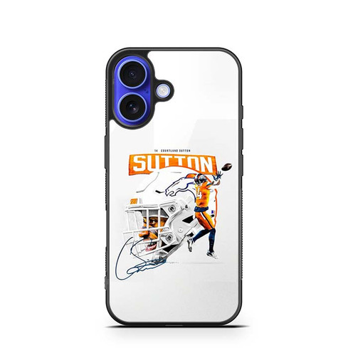 Courtland Sutton Denver Broncos 01 iPhone 16 Case