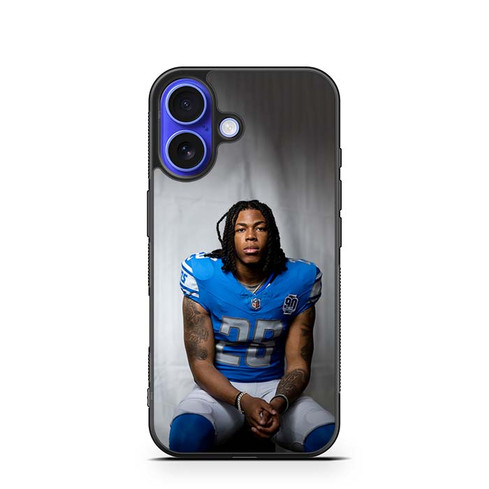 Jahmyr Gibbs Detroit Lions 01 iPhone 16 Case