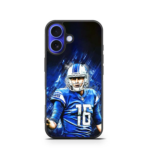 Jared Goff Detroit Lions 01 iPhone 16 Case