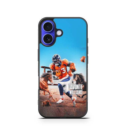 Javonte Williams Denver Broncos 01 iPhone 16 Case