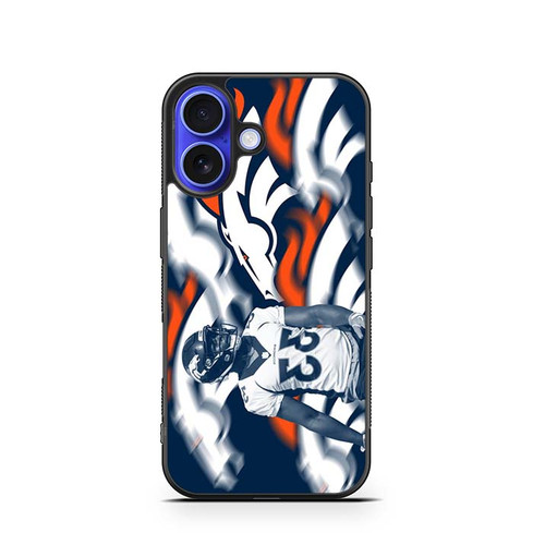 Javonte Williams Denver Broncos 02 iPhone 16 Case