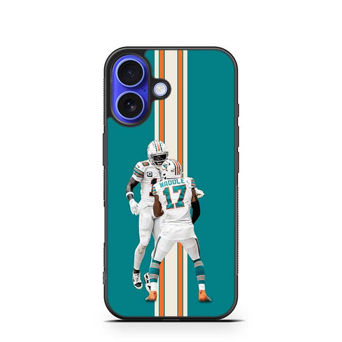 Jaylen Waddle Miami Dolphins 03 iPhone 16 Case