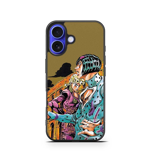 JoJos Bizarre Adventure Giorno and Bruno iPhone 16 Case