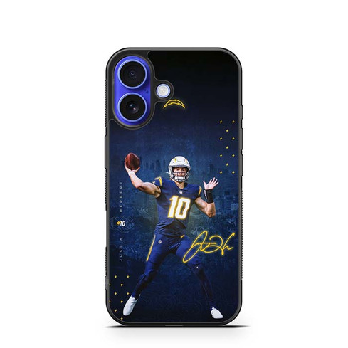 Justin Herbert Los Angeles Chargers 02 iPhone 16 Case