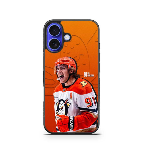 Leo Carlsson Anaheim Ducks iPhone 16 Case