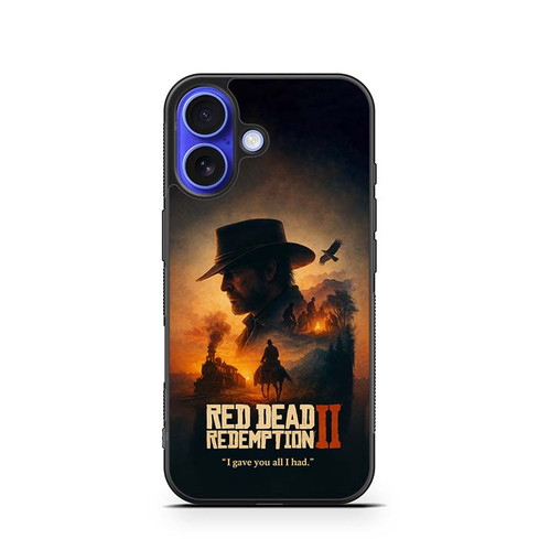Red Dead Redemption 2 Arthurs Last Stand iPhone 16 Case