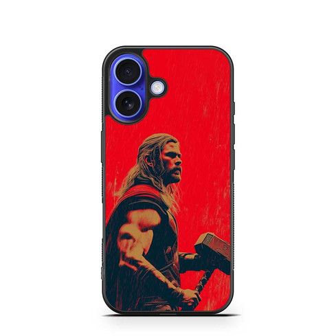 Thor Thunder in the Red iPhone 16 Case