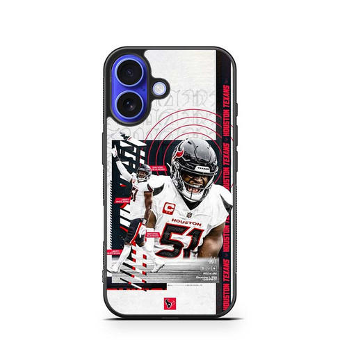 Will Anderson Jr Houston Texans 01 iPhone 16 Case