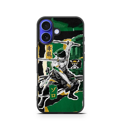Zoro One Piece Series Art iPhone 16 Case