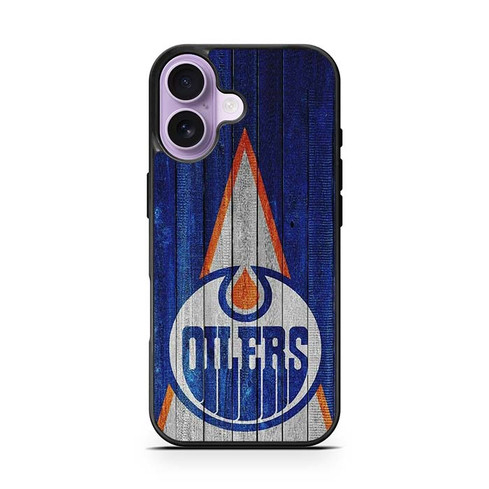 Edmonton Oilers Wooden Pattern iPhone 17 Case