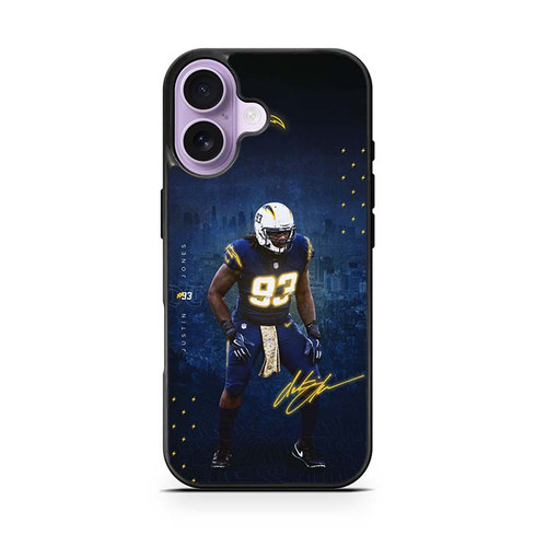 Justin Jones Los Angeles Chargers 01 iPhone 17 Case