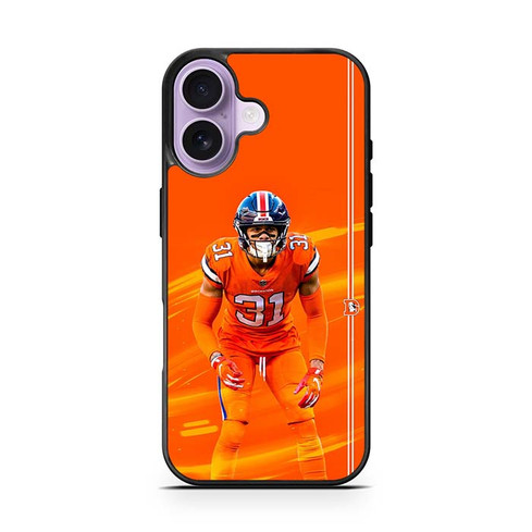 Justin Simmons Denver Broncos 01 iPhone 17 Case