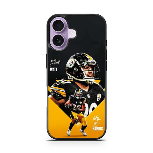 Pittsburgh Steelers Najee Harris and TJ Watt iPhone 17 Case